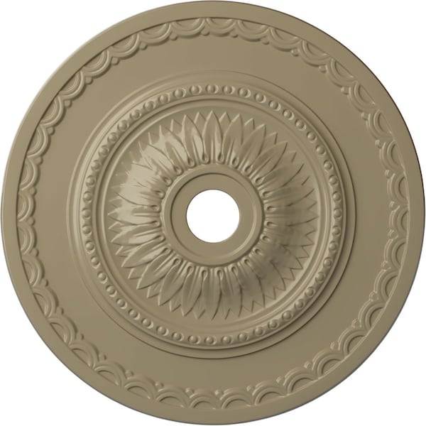 Ekena Millwork Sunflower Ceiling Medallion (Canopies up to 5 5/8"), 29 1/2"OD x 3 5/8"ID x 1 5/8"P, Gobi Desert CM29SFGDF - main